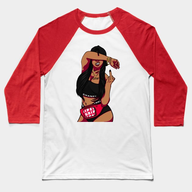 black hype culture Baseball T-Shirt by untumunjepat